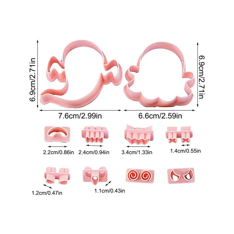 Cookie Cutters Mold Halloween Cookie Molds Kit Ghost Pattern Design Cookie Cutter For Chocolate Cake Fillings Cake Decorations