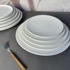 Melamine Imitation Stone Grain Round Plate - Simple Western Food & Dessert Plate