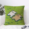 Cartoon Mmaltese Dog Lline Dog Cushion Cover Organic Linen Square Pillow Case Durable Nonallergenic And Kind To Skin