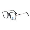 2055 Women's Ultra-Light Color-Changing Transparent Glasses, Trendy Large Slim Frame in Cold Tea Color