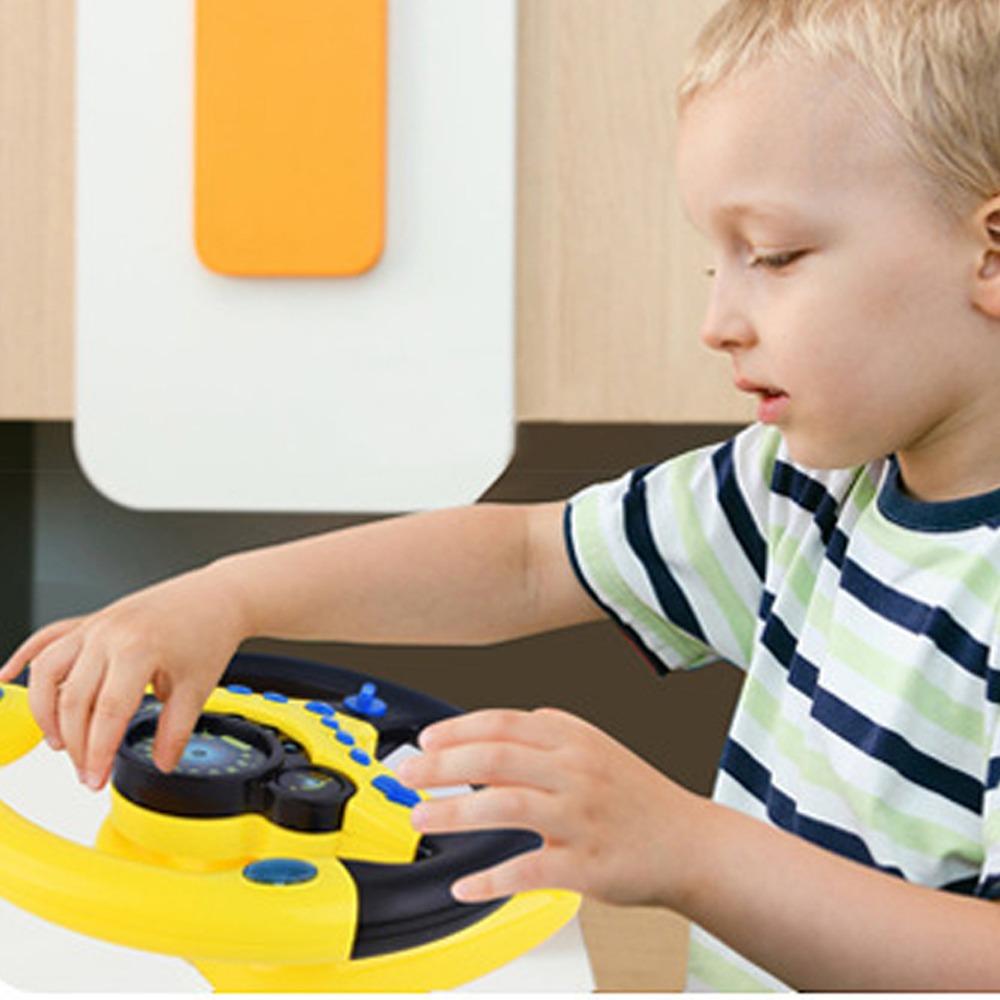 Multi Functional Simulation Steering Wheel Toys Montessori Simulate Driving Car Toy  Kids Toys