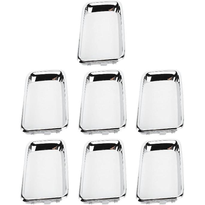 Front Grill Trim Insert Ring, ABS Front Grille Trim Ring Chrome Plated Modification Replacement for 2014‑2016 (7PCS/Set)