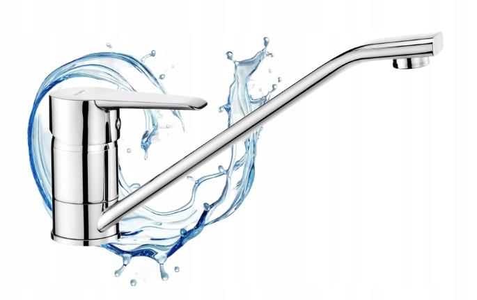 Universal free-standing kitchen tap with movable spout, chrome Corio