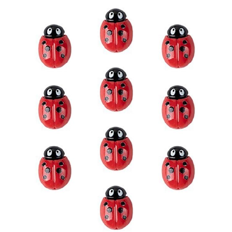 Hairhoop Brooch Appliques Cartoon Honeybee/Ladybugs Flatback Sticker for Handmade Headbands Craft Project Hairclip Decors