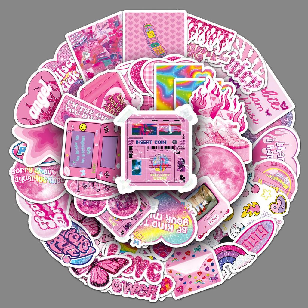 50 Y2K Style Graffiti Personality Girl Millennium Guka Creative DIY Mobile Phone Case Suitcase Stickers