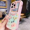 Pink Game Console 2D Pattern Phone Case Suitable for iPhone 17 16 15 14 13 12 11Pro/Max/Plus Anti Drop and Shockproof Back Cover