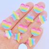 20Pcs New Mini Cute Shiny Love Heart/Stars Flat Back Acrylic Cabochons Scrapbooking DIY Jewelry Craft Decoration Accessories