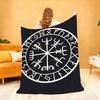V Vegvisir Viking Fashion Blanket Soft Throw Blanket for Home Bedroom Bed Sofa Picnic Travel Office Rest Cover Blanket Gift