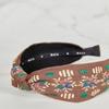 MAIA Garden Jacquard Hairband - Knot Brown