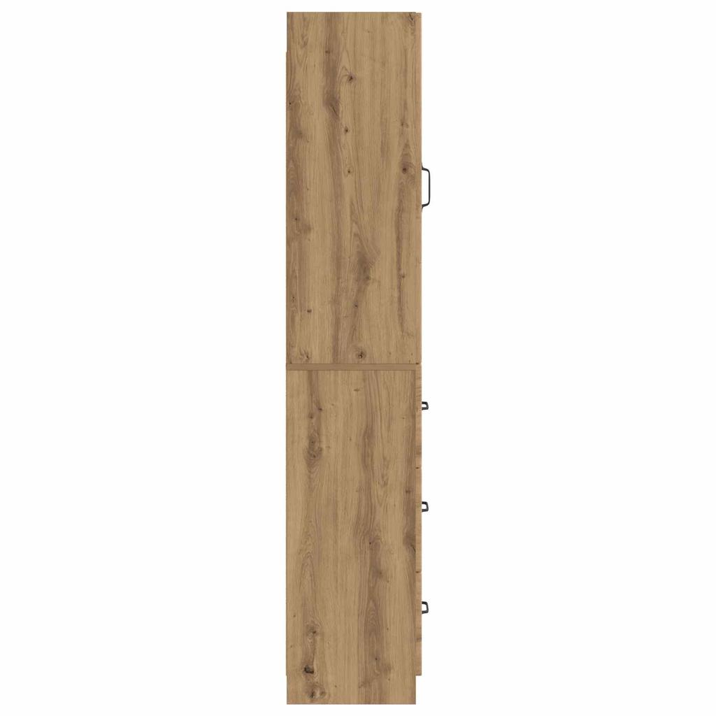 2 Piece Cabinet Set Artisan Oak Finish 33 x 34.5 x 87 cm Particleboard