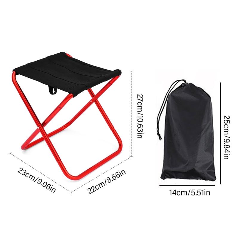 Convenience Folding Stool Little Fishing Chair Light weights Portable Camping Stool for Hikings and Backpacking