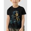 Abbigliamento per Bambini T-shirt da Ragazzo Manica Corta Stampa Teschio 3D Abbigliamento Estivo per Bambini Streetwear Creativo alla Moda Girocollo Abbigliamento per Ragazze