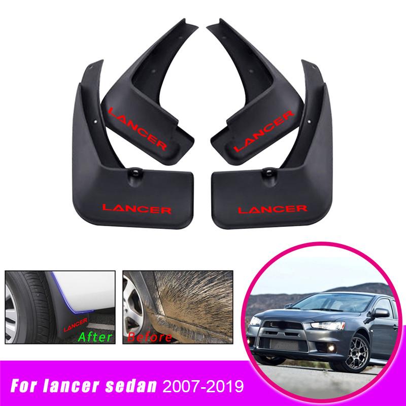 Car Mud Flaps Fender For Mitsubishi Lancer 9 2007 2008 2009 2010 2011 - 4Pcs Car Front Rear  Mud Splash Guards