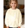 Kids Unisex Crewneck Sweatshirt, Floral Peace Sign Hand Vintage Print Long Sleeve Pullover, Soft Kids Sweatshirt For Boys Girls Over 4 Years Old