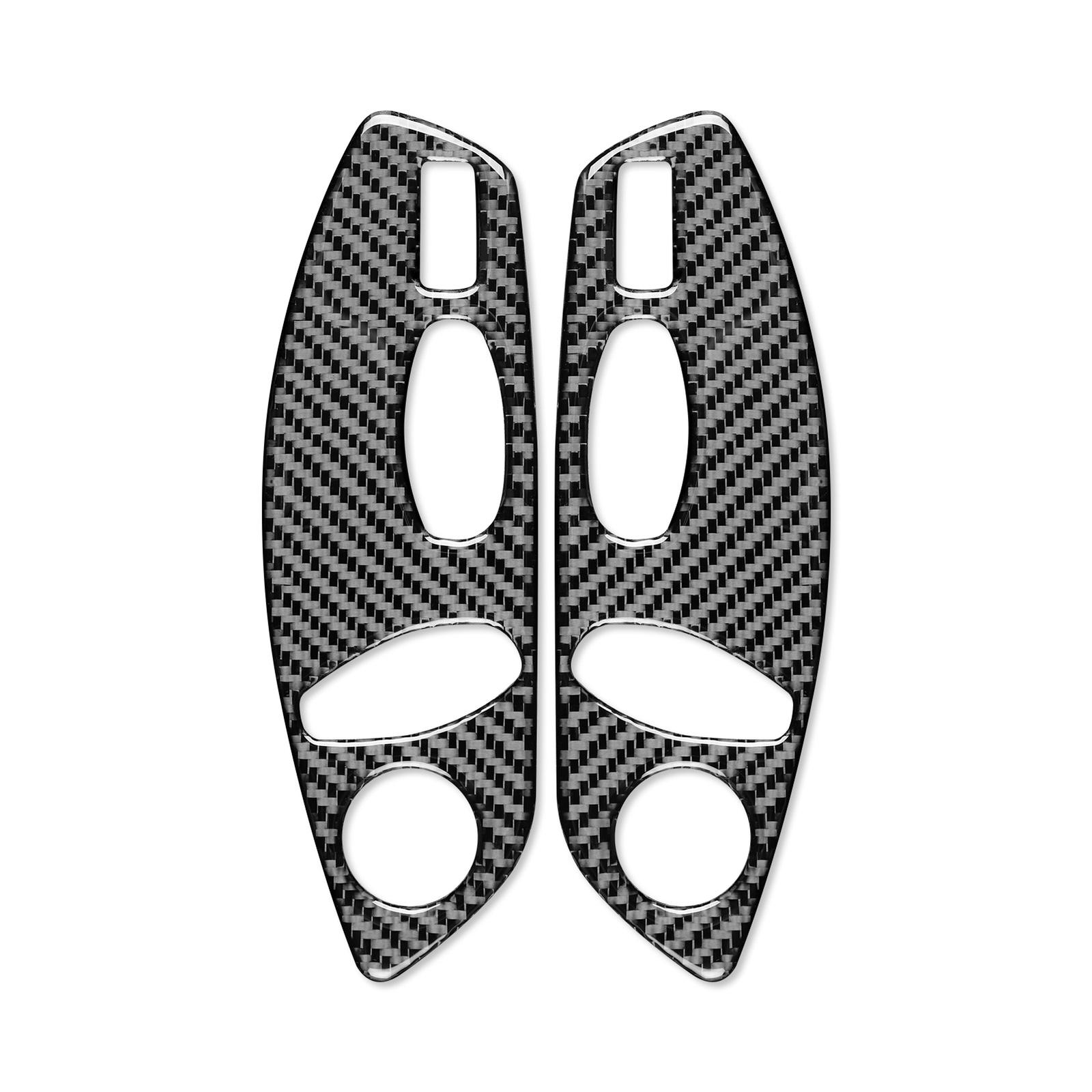 Carbon Fiber Seat Control Switch Panel Trim for Porsche 718 Cayman 2017-2024