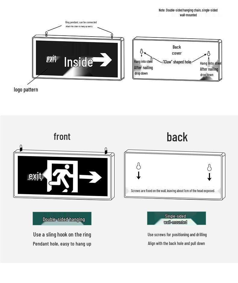 LED Notausgangs- & Treppenmarkierungsleuchte