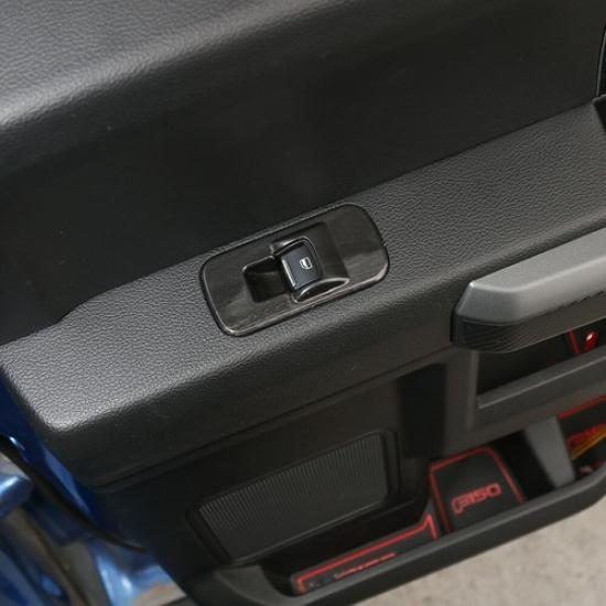 Car Window Lift Switch Button Panel Decor Cover Trim Bezels For Ford F150 15-20