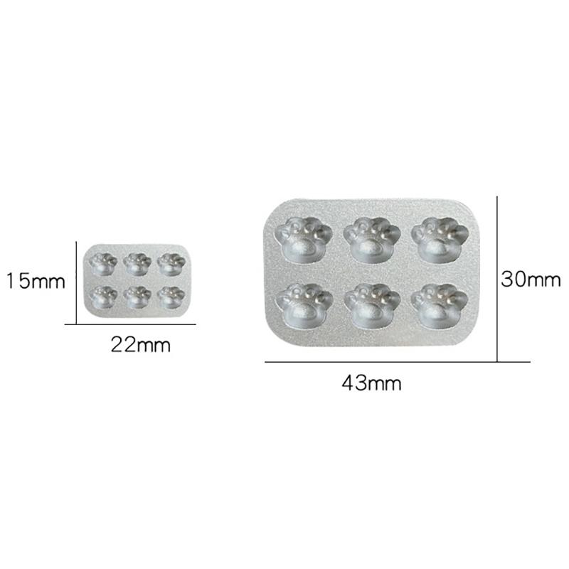 1:6/1:12 Scale Miniature Dollhouse Mini Pastry Biscuit Cookie Cake Bread Silver Mold Diy Food Play Silicone Mold Accessories