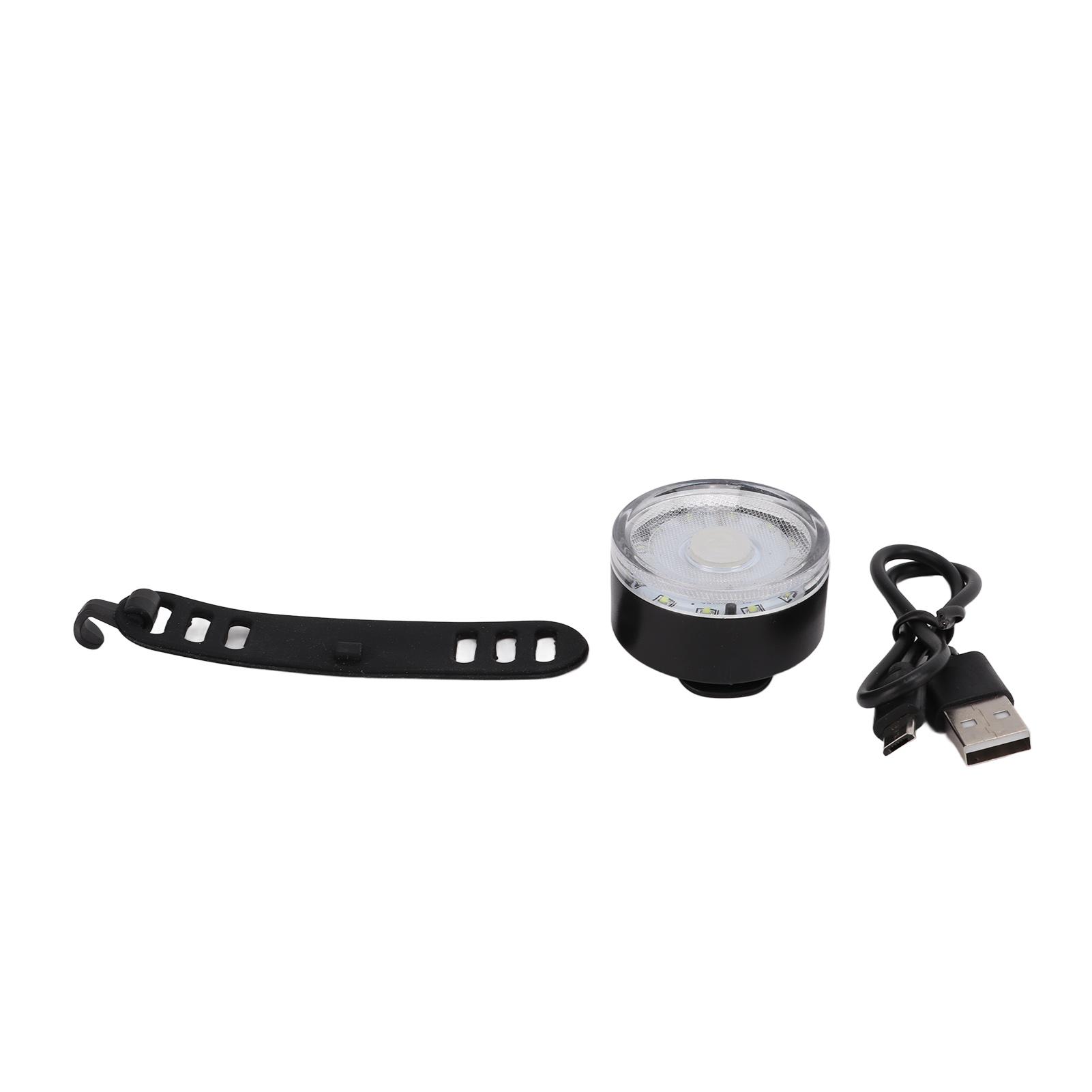 

Bike Warning Tail Light Waterproof USB Rechargeable Ultra Bright Round Rear Lights for Road BikesWhite белый