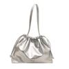 Drawstring pleated bucket bag women's tide large capacity autumn leisure shoulder versatile tote bag