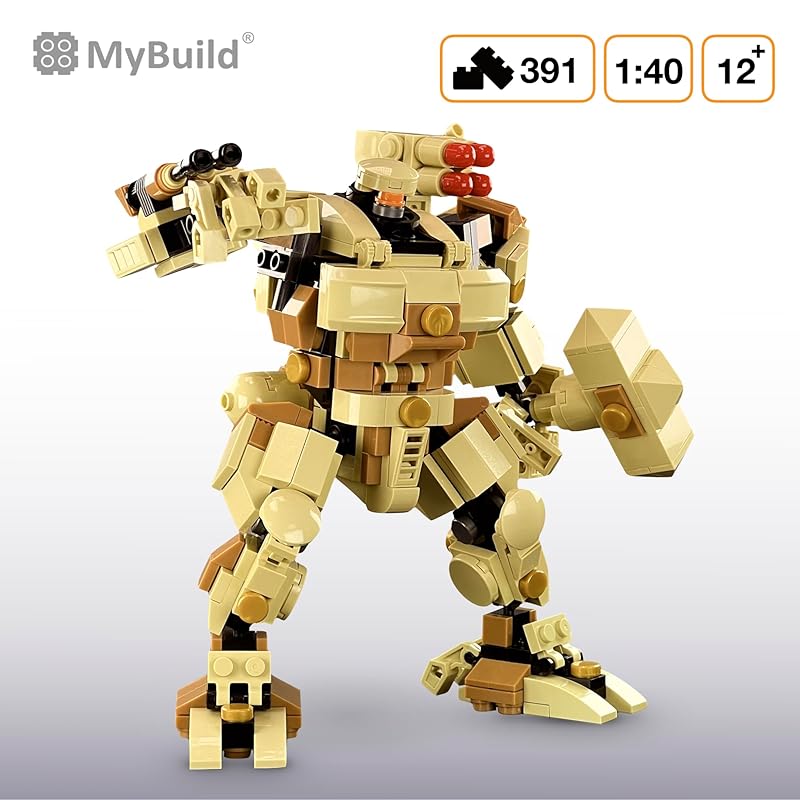 MyBuild 6012 Conjunto de Blocos de Construção de Robô Titan Mecha Frame, Série Sci-Fi, A partir de 14 anos, Compatível com Outras Marcas