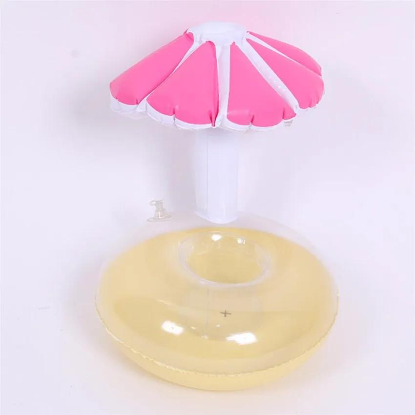 Mini Water Coasters Floating Inflatable Cup Holder Swimming Pool Drink Float Toy Inflatable Circle Pool Coasters Swan Flamingo