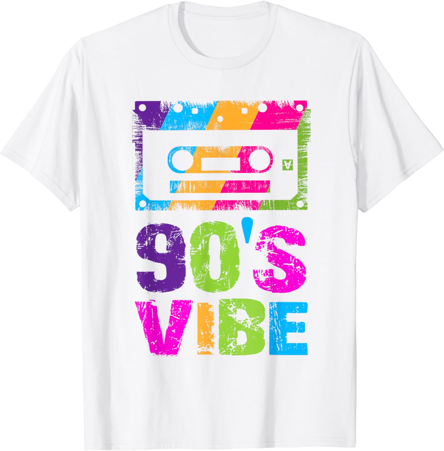 90s Vibe Vintage 1990s Music 90s Costume Party Nineties Unisexs Tshirt Streetwear Summer Casual Short Sleeved Unisexs Clothing S