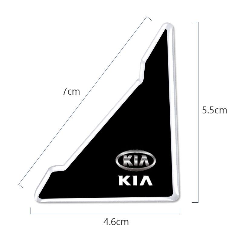 XQNW2 Car Logo Sticker Door Corner Collision Anti-scratch Protection For Kia Sportage Ceed Picanto Rio ProCeed Niro K7 K8 Ray XCeed K9