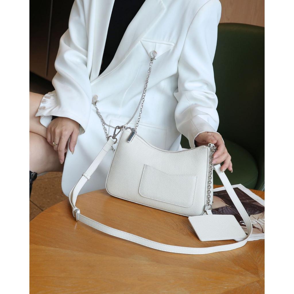 Skórzana Torba Codzienna Damska Torba na Jedno Ramię Listonoszka Modna i Prosta Damska Torebka Wielokieszeniowa Torba Shell Praktyczna