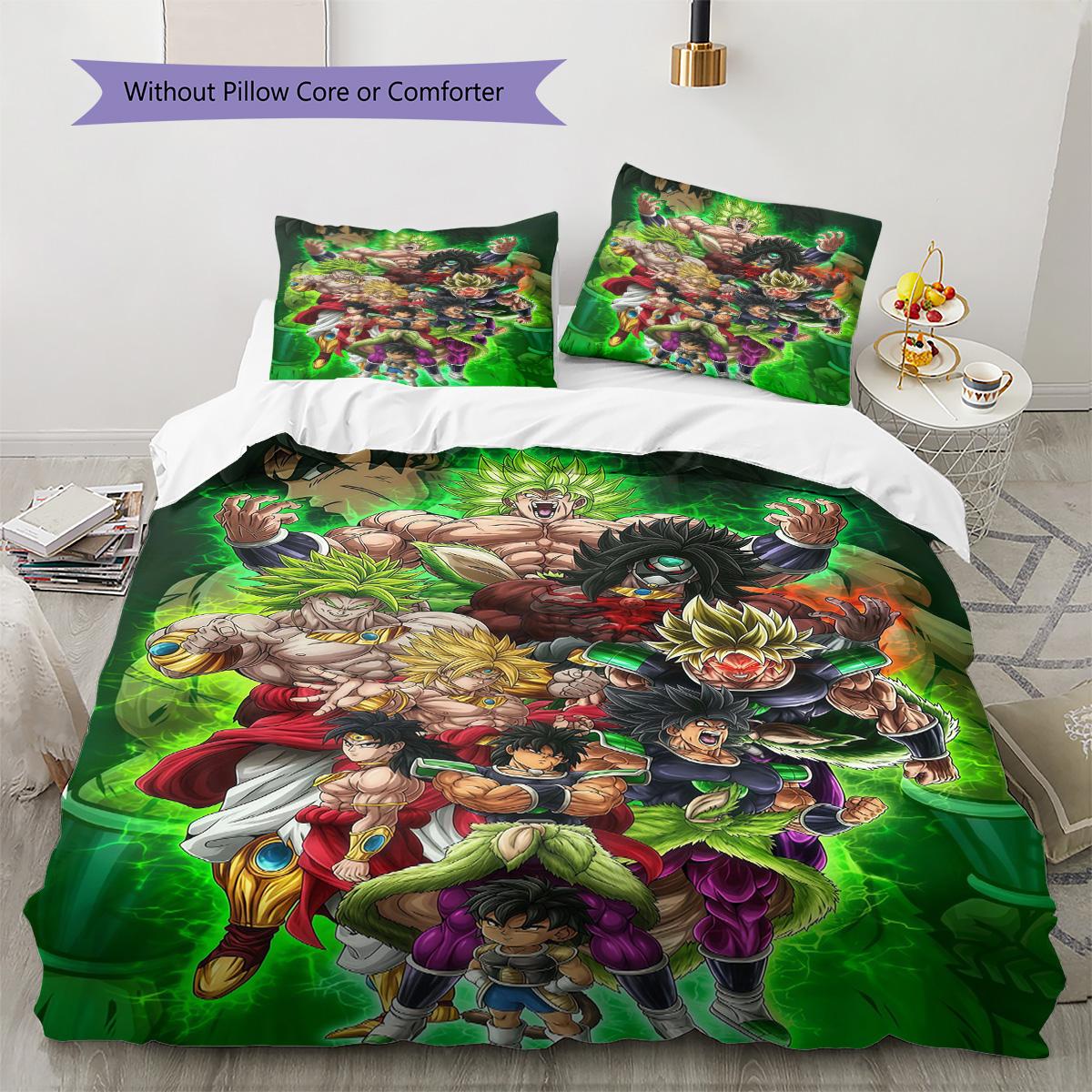 

Dragon Ball Legend Bedding Set Comfortable Duvet Cover Pillowcases Lightweight for Home Hotel Bedroom 135x200cm