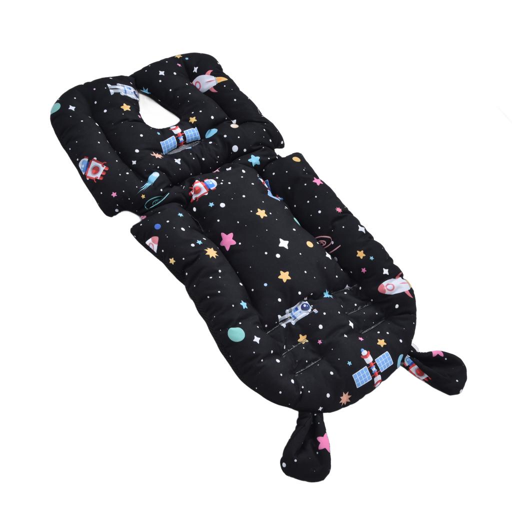 Two Sided Baby Stroller Liner Soft Cute Cartoon Patterns Infant Stroller Pad AccessoryStroller