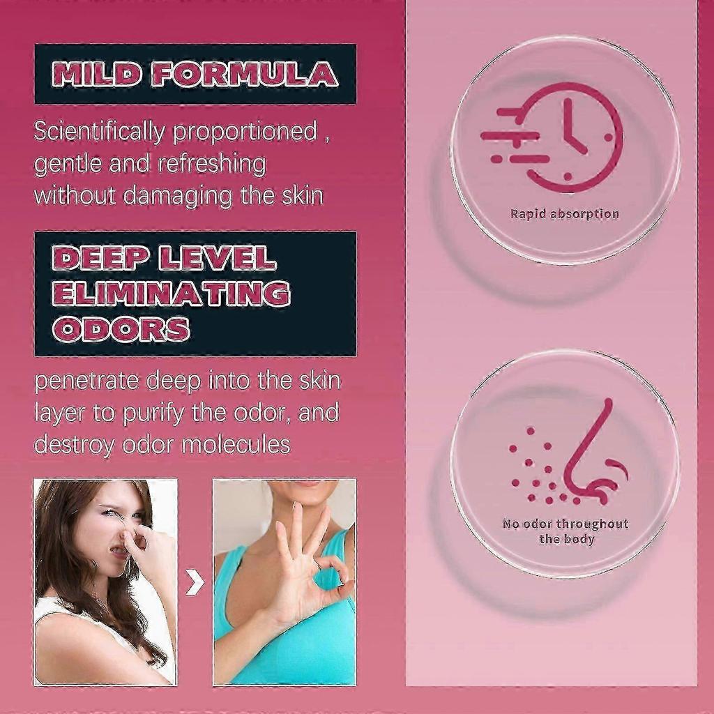 Whole Body Deodorant Lotion, Underarm Odor Clean Whitening Refreshing Deodorant Cream