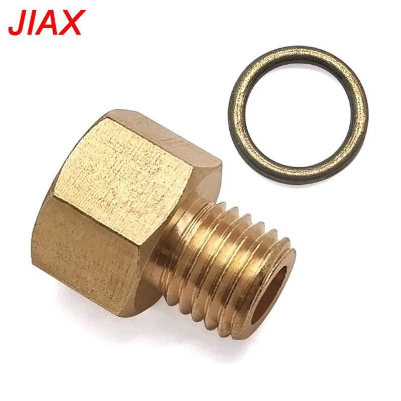 Brass M12x1.5 External Thread Coupling with 1/8 NPT Internal Thread for Oil Pipe Adapter Connection Fuel System Fittings7