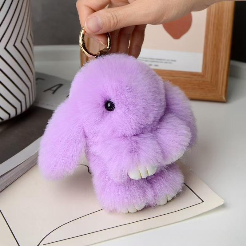 @@@ LATEST HOT Keychain Playthings Faux Angora Rabbit Plush Rabbit Pendant Dead Rabbit Keychain Pouch Hanging Ornament Various