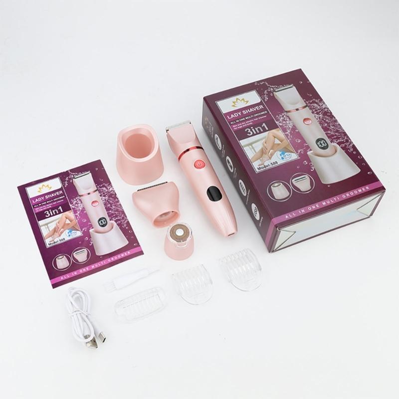 Electric Face Hair Removers Hair Removal Device Face Trimming Tool Washable Device with Digital Screen for Easy Use