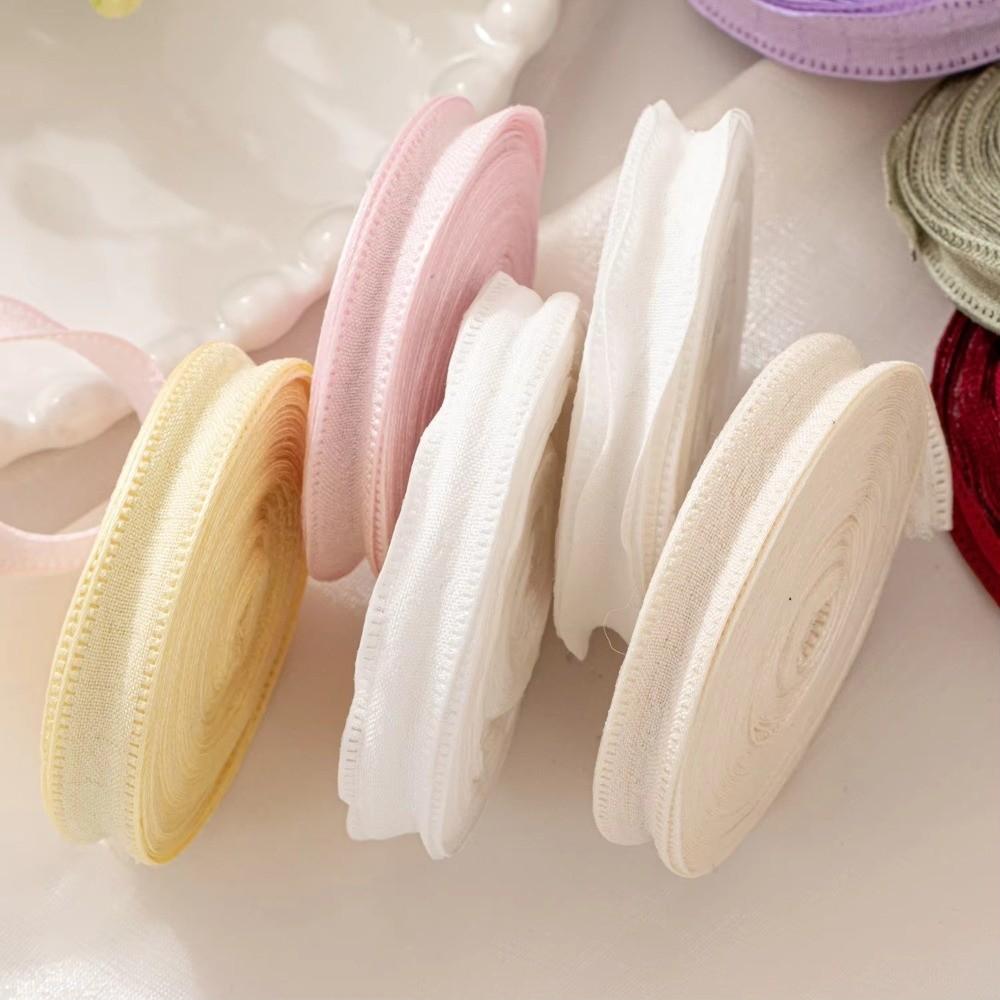 1Roll 10 Yards Wrinkle Ribbons DIY Craft Flower Envelopes Ribbons Gift Box Wrapping Ribbons