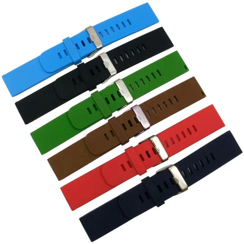 Enhanced Buckle Clasp Watch Strap 18/20/22MM for Huawei Samsung Smartwatches