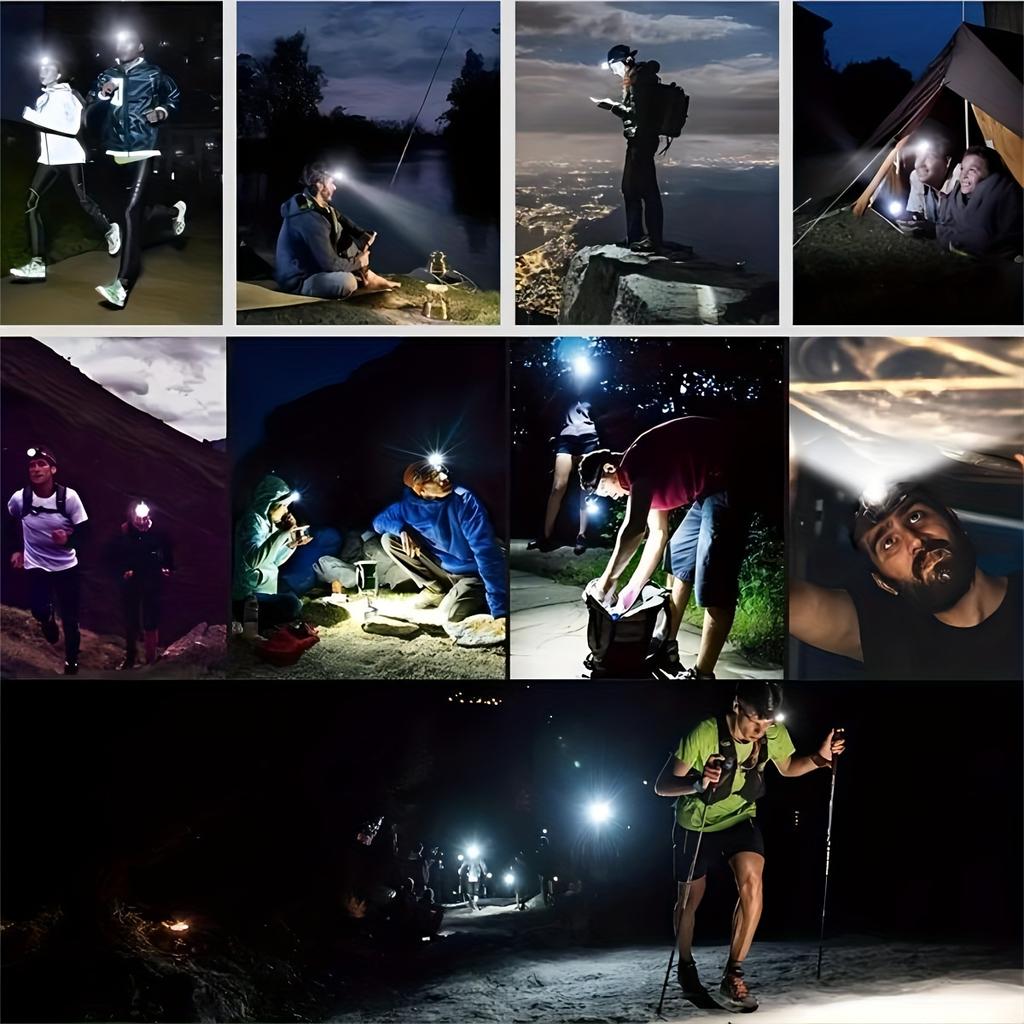 Mini Rechargeable LED Headlamp with COB and XPE Waterproof Magnetic Lightweight Head Flashlight, Adjustable for Camping, Fishing, Hiking, Outdoor Use