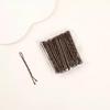 Black U-Shaped Steel Hair Clip for Buns - Women's Hair Accessory