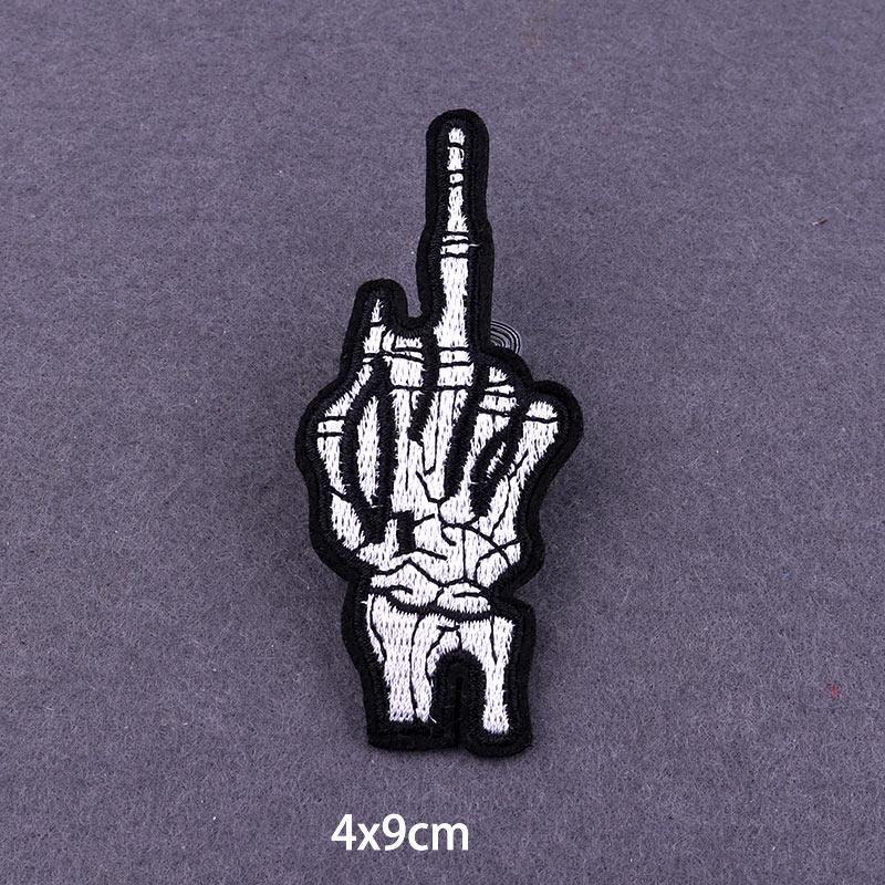 Flaschenpost Aufnäher Aufbügler Aufkleber Auf Kleidung Punk Totenkopf Bestickte Aufnäher Für Kleidung Hippie Aufnäher Für Kleidung DIY Klettverschluss