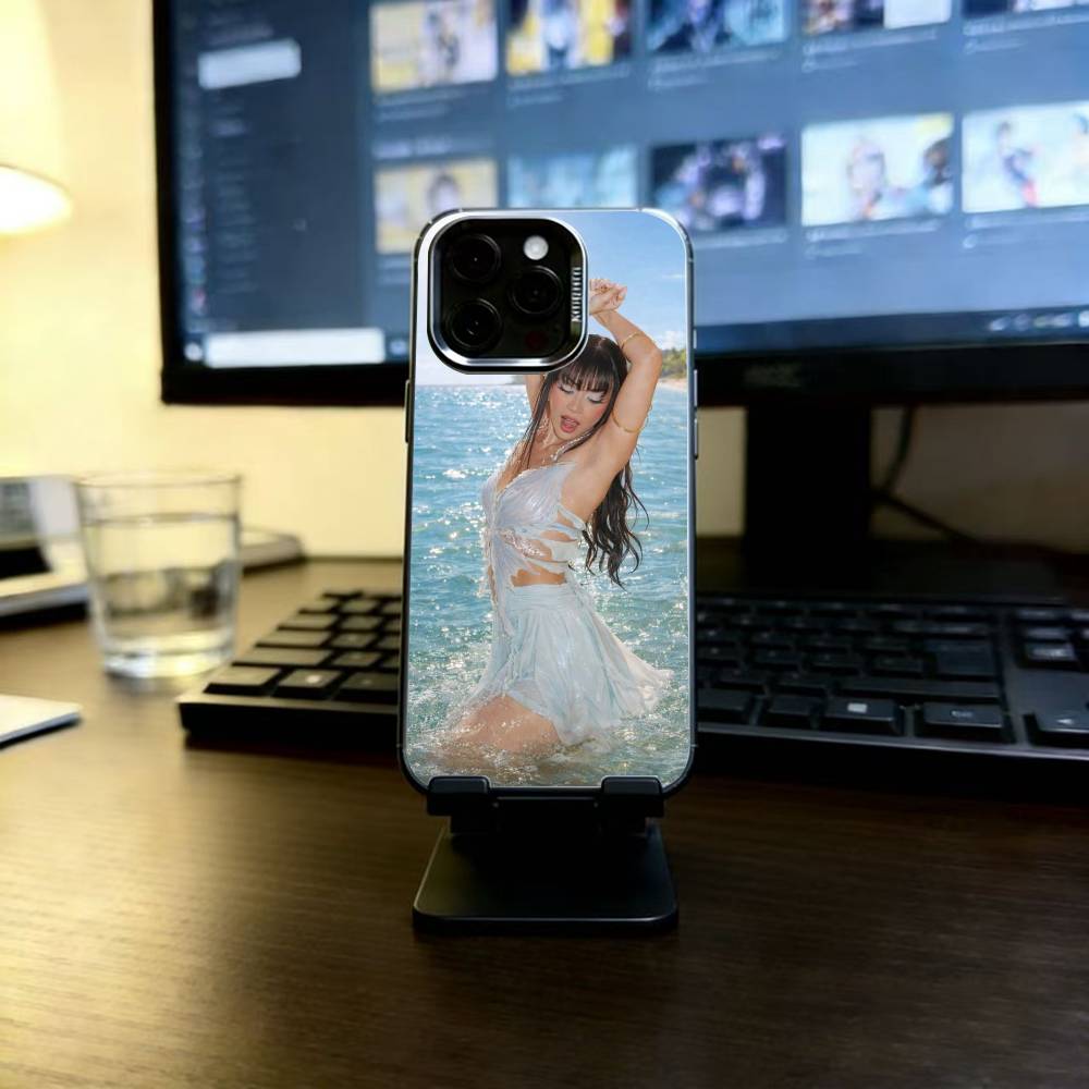 

A-Ayliva Singer Phone Case For iPhone 17,16,15,14,13,12,11 Plus,Pro Max,XS,Colored Silver Plated Inside Cover iPhone17ProMax