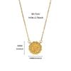 Stylish Stainless Steel Threaded Bead Flower Necklace for Women Mama 18K Gold-plated Necklace Choker Wedding Jewelry Accessories