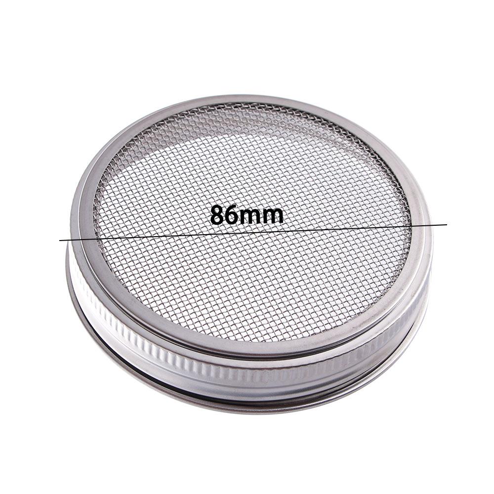 Mesh Screen Strainer for Mason Jar Sprout Cover Sprouting Lid Seed Growing Nursery Trays