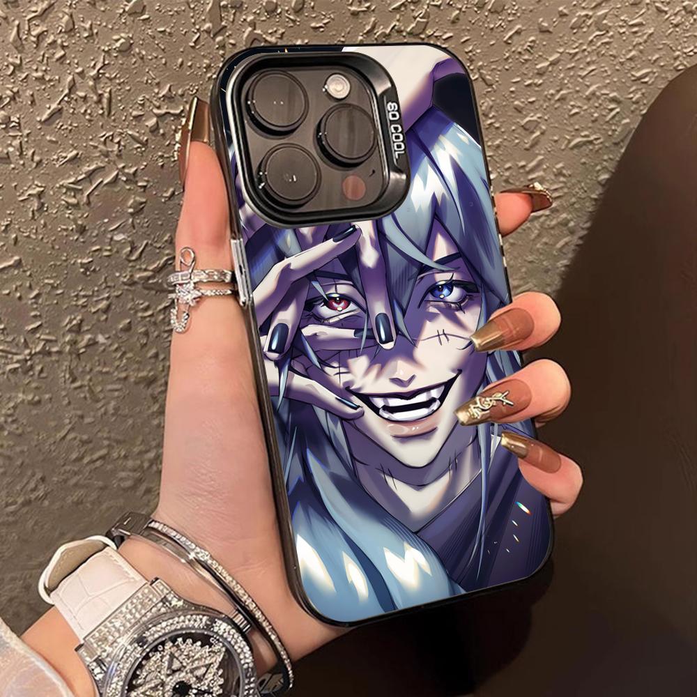 JJK Mahito Handyhülle für iPhone 17 16 15 14 13 12 11 X XR XS Air Pro Max Plus Schwarz Bunt Silber Hülle