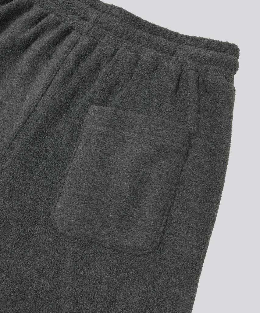 KIIMUIR Curved Line Fleece Pants_Charcoal