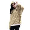 2026 Korean Style Plus Size Striped Long Sleeve Loose Top - Cool & Quirky Bestseller