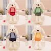 Cartoon Long Cuddly Eared Bunny Plush Toy Vest Stuffed Animal Doll Kids Gift