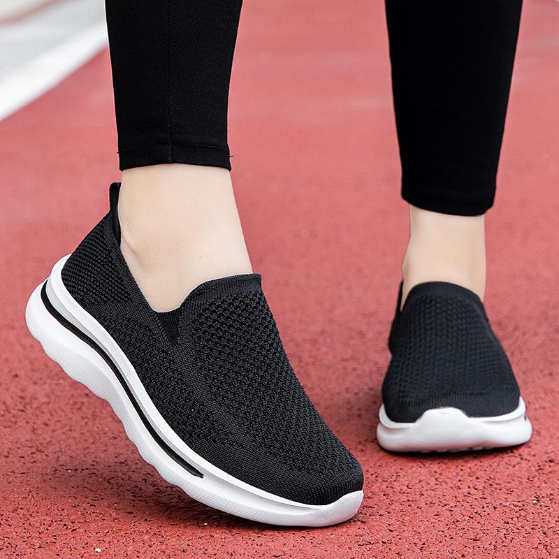 Old Beijing Breathable Mesh Slip-On Shoes for Elderly - Comfortable, Non-Slip, Soft Sole for Men and Women