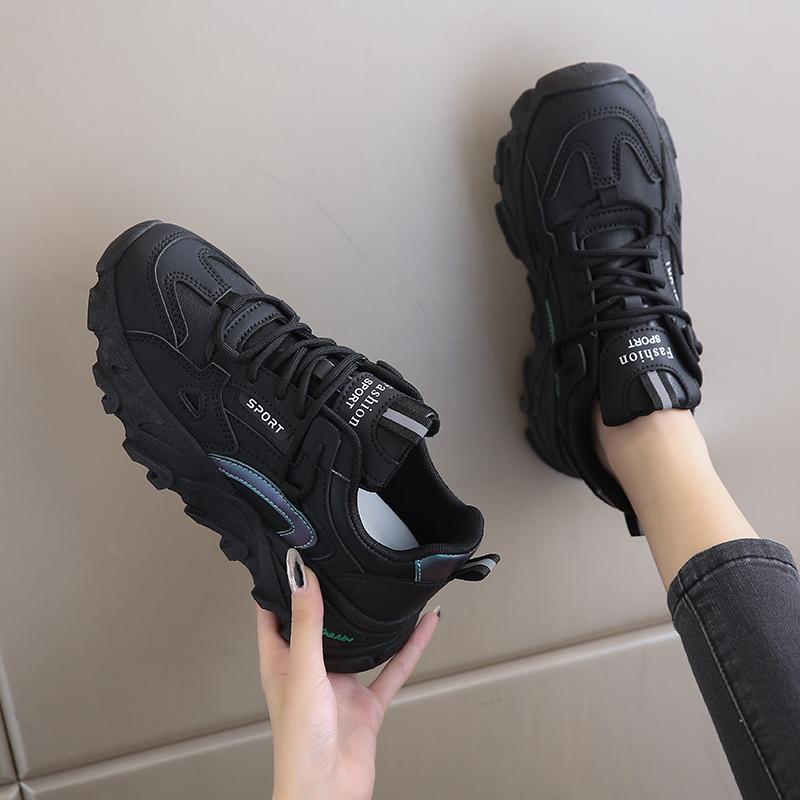 Fleece Dad Shoes Large Size Winter New Thickened Warm Maternity Cotton Shoes Casual Soft-soled Sports Shoes