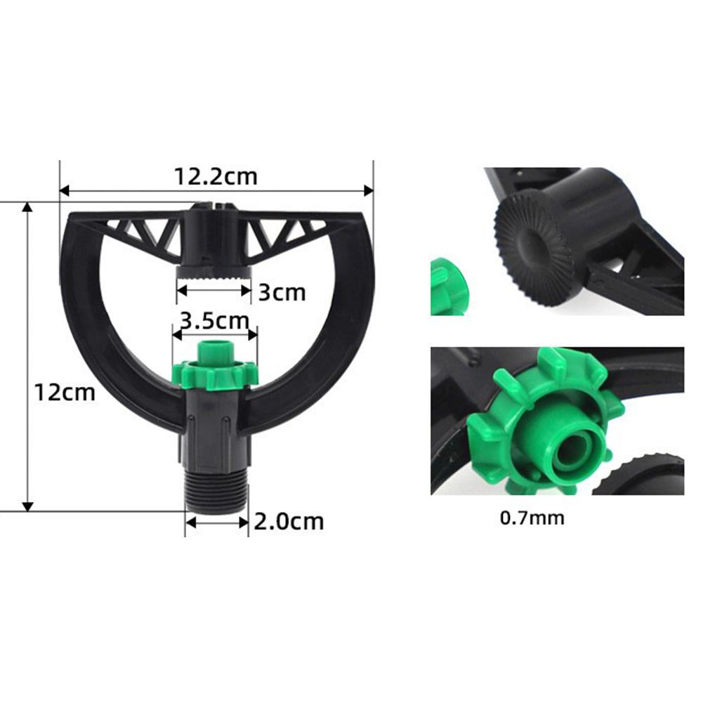 For Sustainable Agriculture Black Butterfly Sprinklers Flow Rate 1.1-2.1 Cubic Meters For Low Pressure Applications
